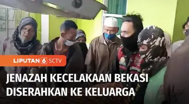 Kapolres Metro Bekasi, Kombes Pol Hengki menyerahkan tujuh jenazah korban kecelakaan kepada pihak keluarga untuk dimakamkan. Lima jenazah korban merupakan warga Kota Bekasi dan dua jenazah korban lainnya warga Garut dan Cirebon.