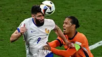 Hasil imbang antara Belanda dan Prancis membuat persaingan di grup D Euro 2024 masih terbuka lebar. (GABRIEL BOUYS/AFP)