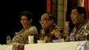 Menteri Kelautan dan Perikanan, Susi Pudjiastuti saat menghadiri Rapimnas Kadin, Jakarta, Senin (8/12/2014). (Liputan6.com/Faizal Fanani)