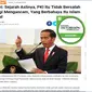 [Cek Fakta] Hoaks Jokowi Sebut PKI Tidak Berbahaya
