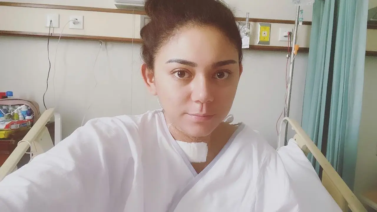 Potret Thalita Latief pasca operasi tumor tiroid