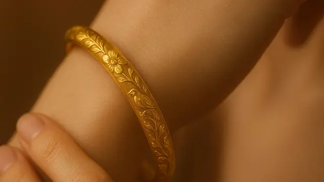 model gelang pipa motif ukiran etnik