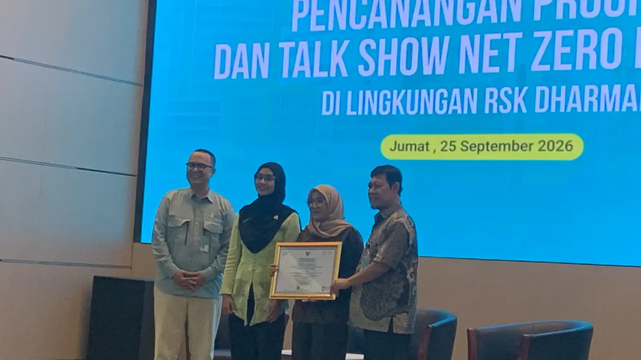 Talk Show Net Zero Hospital di RS Kanker Dharmais, Jumat (25/9/2026). (Liputan6.com/Rachel)