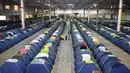 Ribuan tenda memenuhi area berkemah selama festival teknologi Campus Party di Sao Paulo, Brasil, Selasa (12/2). Acara ini menampilkan berbagai inovasi terbaru dan uniknya pengunjung dapat bermalam di tenda yang sudah disiapkan. (AP/Andre Penner)