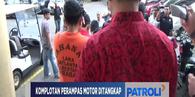 Polisi Ringkus Komplotan Perampas Motor di Surabaya
