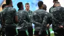 Pada leg pertama tengah pekan lalu, Madrid bermain imbang atas City dengan skor 1-1. (AFP/Oli Scarff)