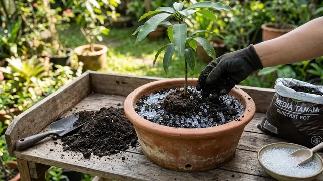 Memanfaatkan Hidrogel atau Polimer Penyerap Air