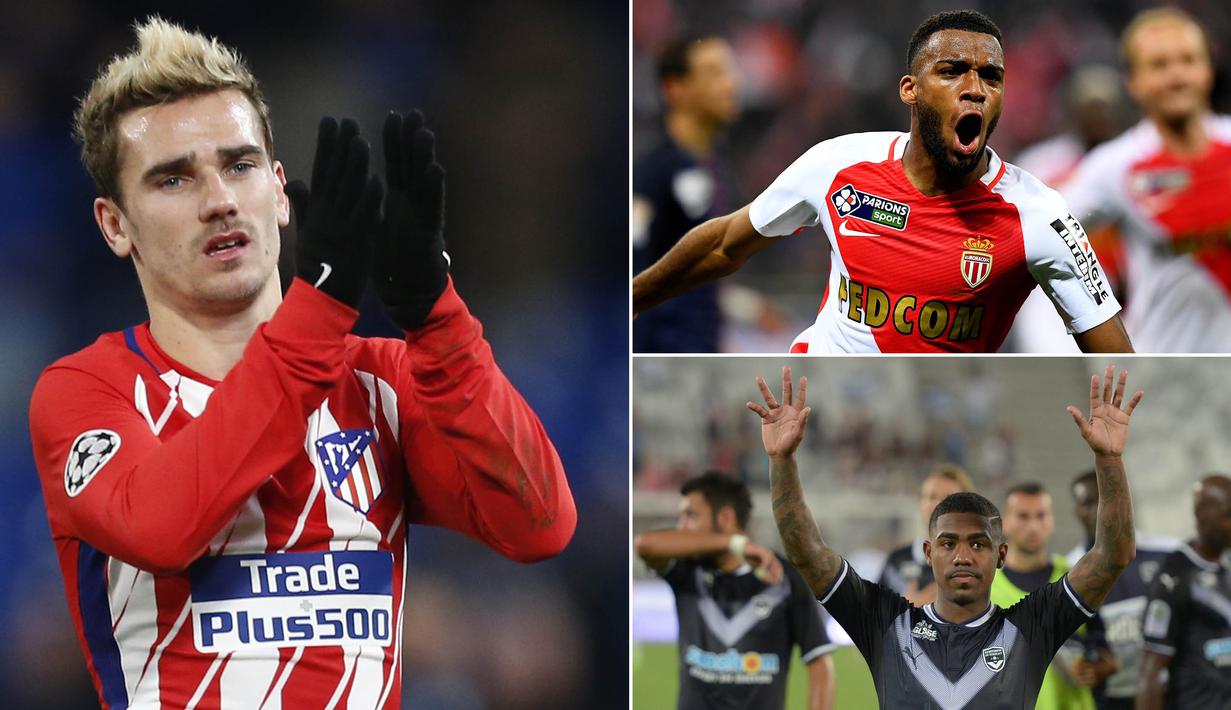 Berikut ini kabar transfer yang mewarnai sejumlah media Eropa pada Senin, (22/1/2018). Antoine Griezmann buka peluang ke Real Madrid, Barcelona mengincar wonderkid AS Monaco, Thomas Lemar. (Kolase foto-foto dari AFP)