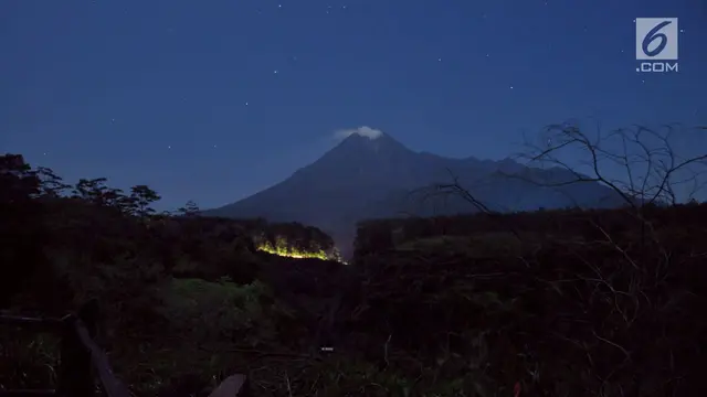 Berstatus Waspada, Begini Penampakan Gunung Merapi