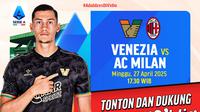 Saksikan live stream Liga Italia: Venezia vs AC Milan pada matchweek ke 34 di Vidio. Jangan lewatkan aksi dari Jay Idzes di pertanidngan Venezia vs AC Milan dalam lanjutan Liga Italia akhir pekan ini hanya di layanan OTT Vidio. (sum. doc. vidio.com)