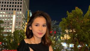 Pesona Sandrinna dengan Dress Hitam. (Foto: Instagram/sandrinna_11)