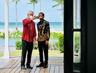 FOTO: Keakraban Presiden Jokowi dan PM Singapura Usai Pertemuan Bilateral
