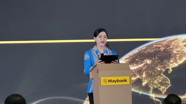 Ketua Dewan Komisioner Otoritas Jasa Keuangan (OJK) Friderica Widyasari Dewi saat Maybank Indonesia Sustainable Finance Forum 2026, di Jakarta, Selasa (30/6/2026). (Foto: Liputan6.com/Tira Santia)