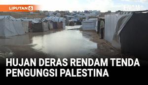 Hujan lebat membanjiri tenda dan tempat perlindungan pengungsi Palestina di Khan Younis, Jalur Gaza selatan. Kondisi cuaca ekstrem merusak tenda, merendam perlengkapan, dan memperparah krisis kemanusiaan di tengah keterbatasan tempat berlindung yang ...