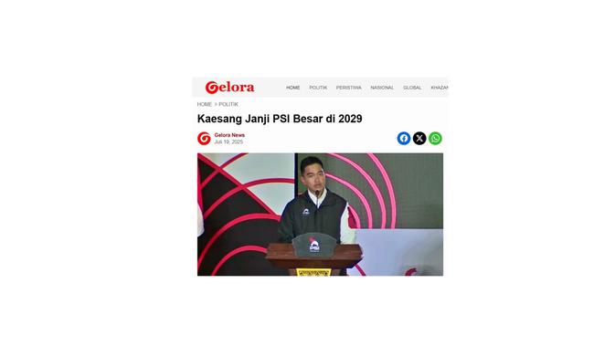 <p>Cek fakta artikel Kaesang sebut rakyat memaksanya jadi presiden</p>
