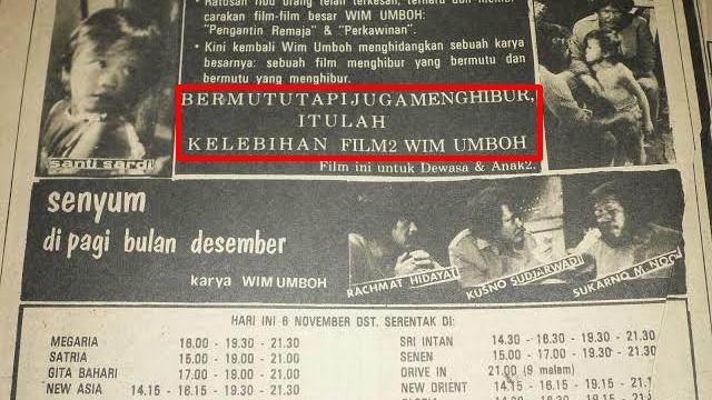 6 Potret Iklan Film di Koran Lawas Ini Bikin Nostalgia