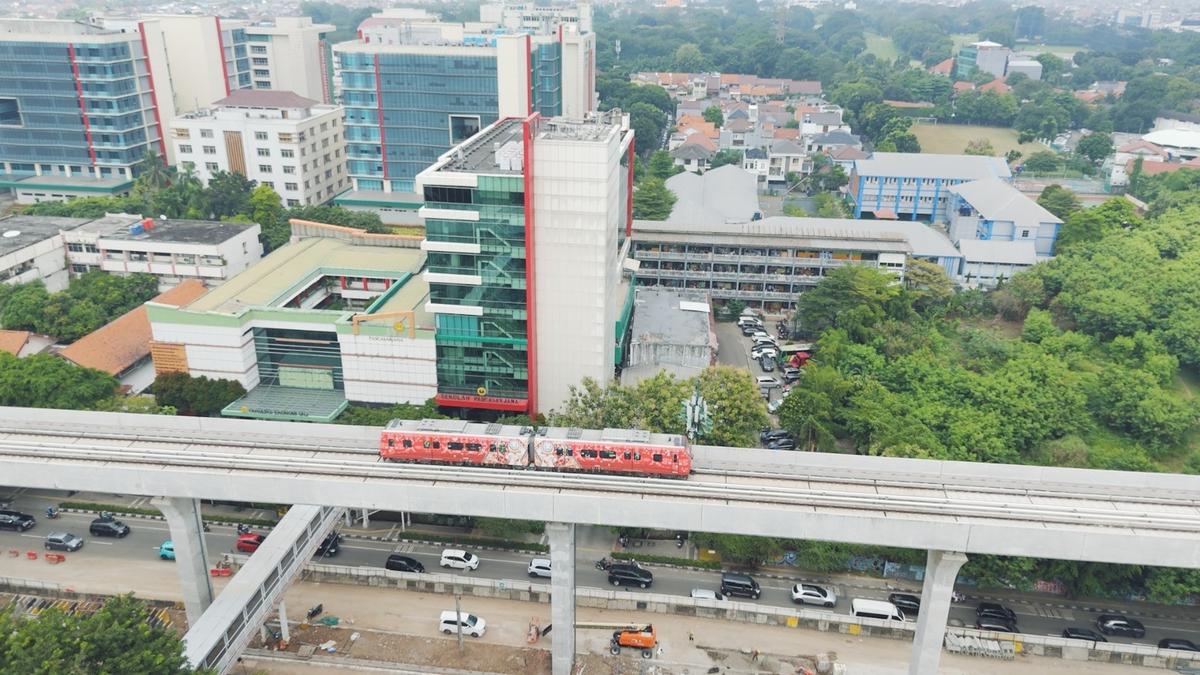 LRT Jakarta Velodrome-Pasar Pramuka Mulai Uji Coba Tahap Penting