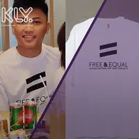 Postingan Nindy Ayunda di instagram baru-baru ini bikin heboh warganet. Pasalnya, saat berfoto bersama sang Fashion Stylist, Erich Al Amin, warganet dibuat salah fokus dengan tulisan pada kaus putih yang dipakai.