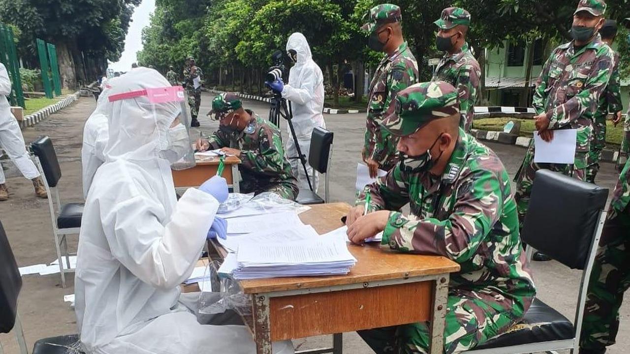 Suasana uji klinis di Secapa AD. (dok Dinas Penerangan TNI AD)