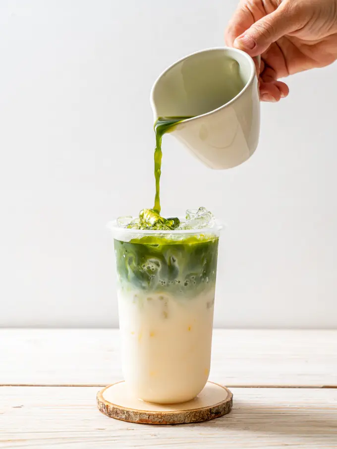 resep susu rasa pandan matcha