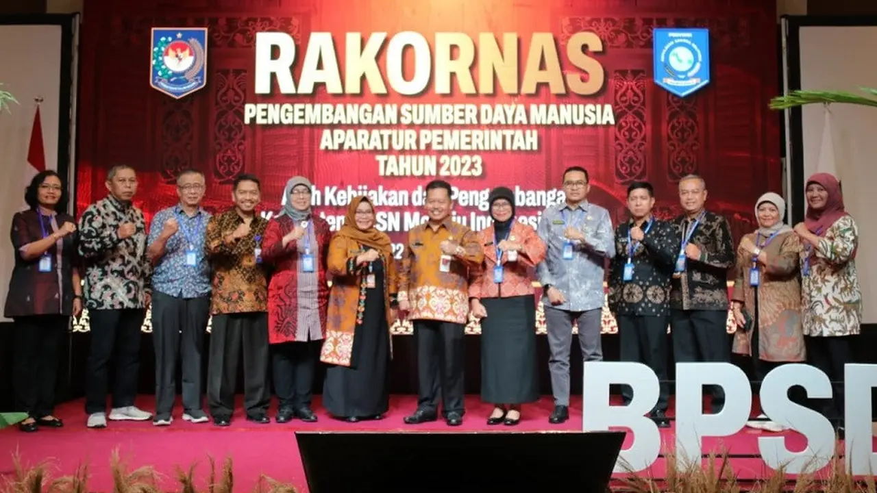 Rapat Koordinasi Nasional (Rakornas) Pengembangan SDM Aparatur Pemerintah Tahun 2023, di Belitung, Kamis (23/11/2023). (Istimewa)
