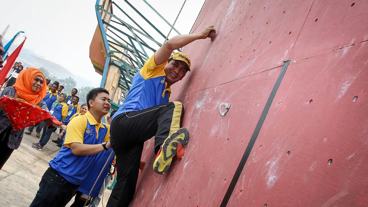 Walikota Lubuklinggau Buka Open Tournament Wall Climbing 