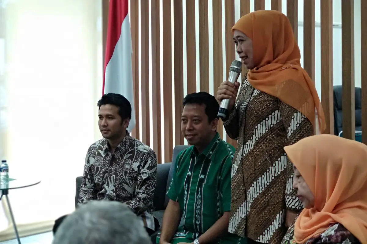 Pasangan Cagub dan Cawagub Khofifah Indar Parawansa - Emil Dardak menyambangi PPP.