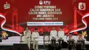 Debat mengangkat tema 'Penguatan Sumber Daya Manusia dan Transformasi Jakarta menjadi Kota Global'. (Liputan6.com/Herman Zakharia)