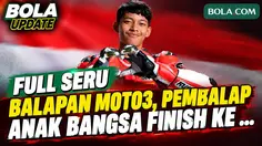 Momen Keseruan Nonton Balapan Moto3 Depan Mata, Pembalap Indonesia Veda Ega Sukses Finish Posisi...