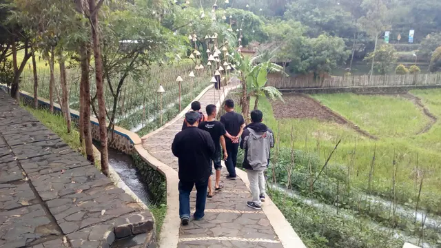 Area perkampungan ekowisata Ciburial Garut, Jawa Barat