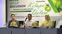 FGD potensi investasi komoditas kelapa dalam di Sulbar (Foto: Liputan6.com/Abdul Rajab Umar)