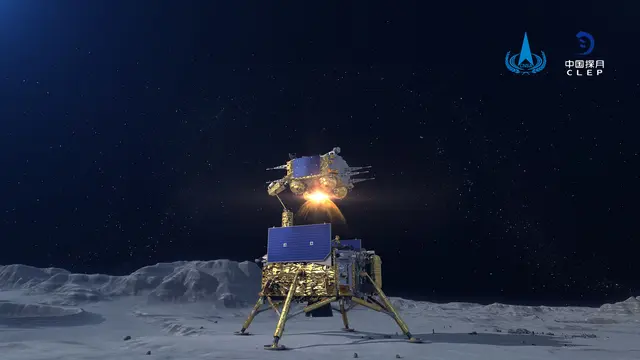 FOTO: Wahana Antariksa China Chang'e-5 Bawa Sampel dari Bulan