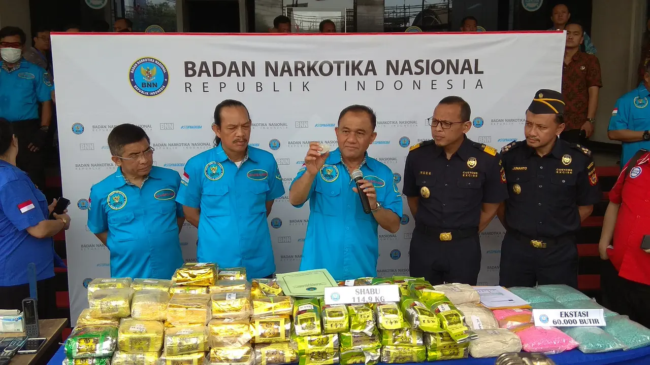 BNN bersama Dirjen Bea Cukai, TNI AL, Polri dan APMM Malaysia telah menggagalkan penyelundupan narkoba. (Merdeka.com/Nur Habibie)
