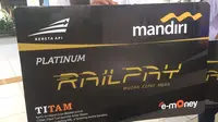 PT KAI meluncurkan produk terbarunya berupa kartu pembayaran dan membership bernama Railpay. (Liputan6.com/Septian Deny)
