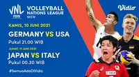 Tonton Live Streaming Big Match VNL 2021 Kamis 10 Juni Eksklusif di Vidio. (Sumber : dok. vidio.com)