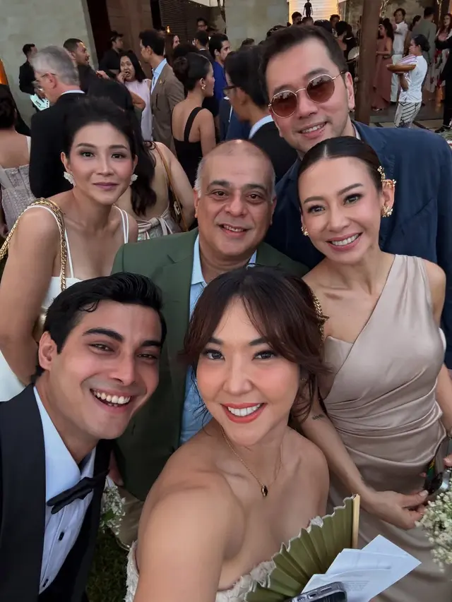 Go Public, Gaya Serasi Couple Baru Gisella Anastasia & Cinta Brian Saat Kondangan Luna Maya–Maxime Bouttier