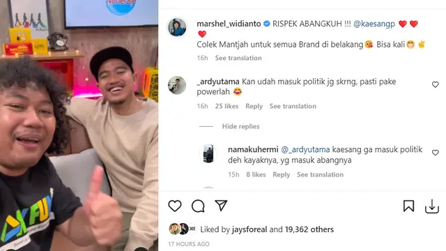Marshel dan kaesang
