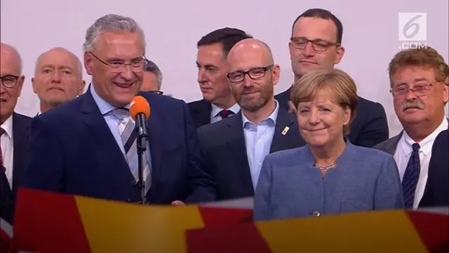 Kanselir Jerman Angela Merkel kembali terpilih setelah partainya memenangkan pemilu. Ini adalah kali keempat Merkel menjabat Kanselir.