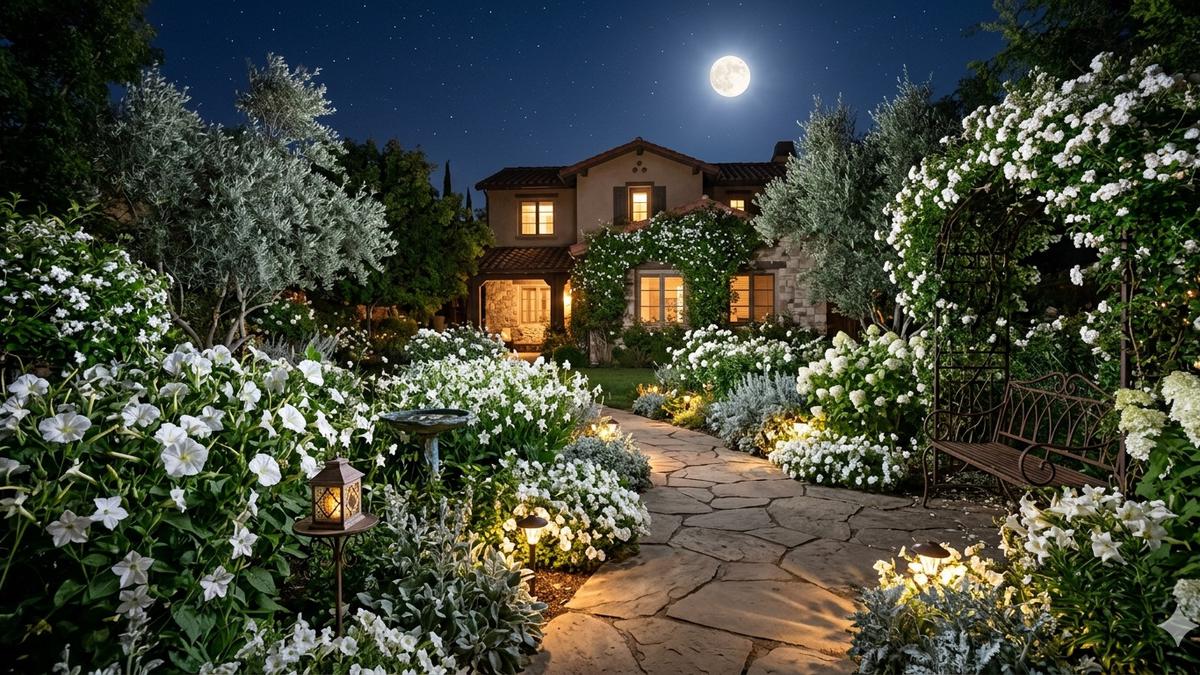 Cara Membuat Moon Garden yang Bercahaya dan Wangi di Malam Hari