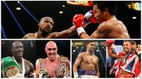 Beberapa laga impian dalam dunia tinju diprediksi bakal terhampar pada tahun 2016. (ESPN/Sherdog/Mirror)