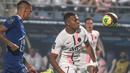 Pada babak kedua, baik PSG maupun Troyes tidak mampu menambah gol hingga peluit akhir dibunyikan. PSG sementara memimpin klasemen Ligue-1 atas kemenangan 2-1 atas Troyes. (Foto: AFP/Francois Nascimbeni)