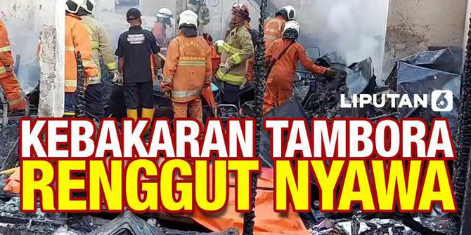 VIDEO: Tragis, Kebakaran  Besar Renggut 5 Nyawa Warga Tambora Jakarta