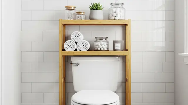 Model Rak Kamar Mandi yang Cocok untuk Ruang Sempit/AI Generated