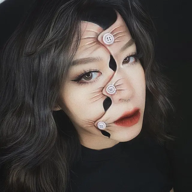 Hanya Modal Makeup, 7 Hasil Ilusi Optik Wanita Ini Mengagumkan