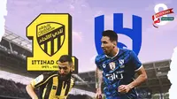 Ilustrasi - Karim Benzema Al-Ittihad dan Lionel Messi Al Hilal (Bola.com/Adreanus Titus)
