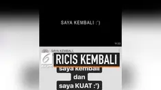 Sempat mengatakan pamit dari sosial media dan fokus terhadap kehidupan pribadinya. Ria Ricis menyatakan kembali. Reaksi warganet pun bermacam-macam.