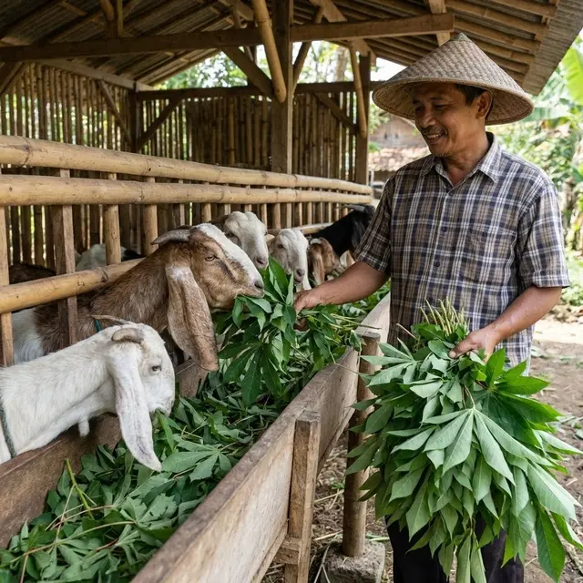 Pakan Hijauan Paling Kaya Protein untuk Kambing