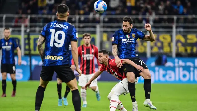 Foto: Pecundangi AC Milan, Inter Milan Melaju ke Final Coppa Italia