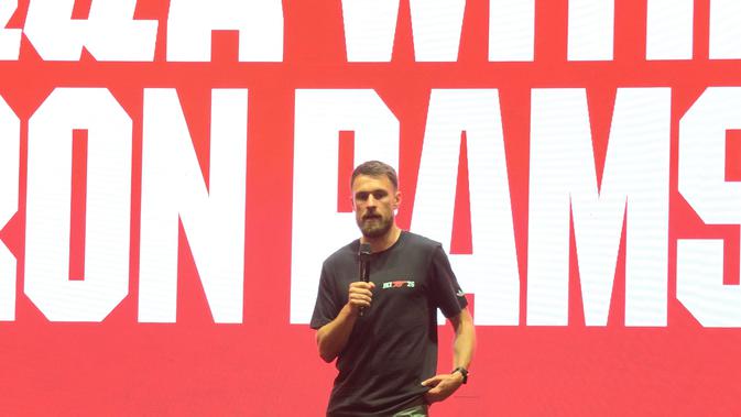 Aaron Ramsey Bikin Heboh Senayan, Hadiri Nobar Manchester City vs Arsenal