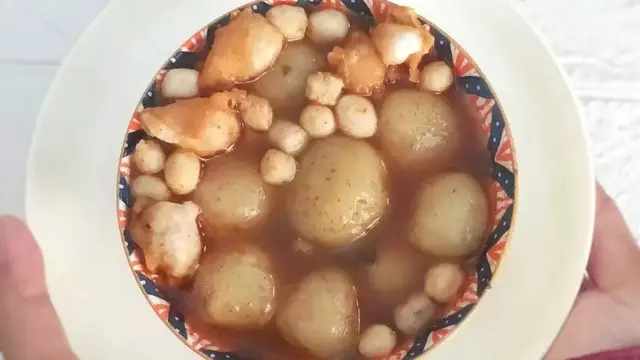 Resep cilok kuah tom yam. (dok. Cookpad @sintamuller)